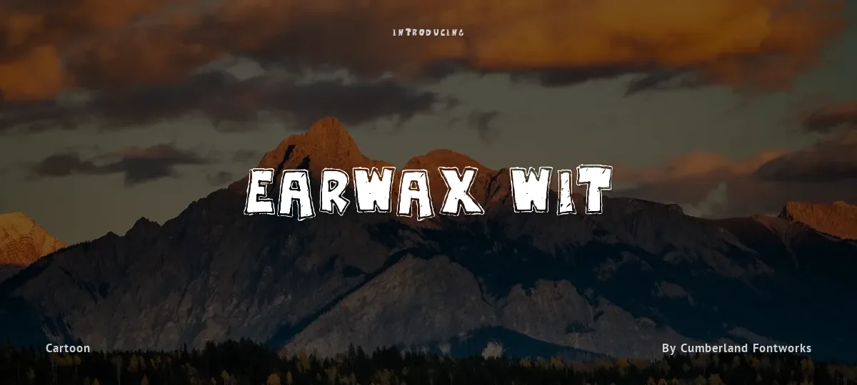 Earwax Wit font preview