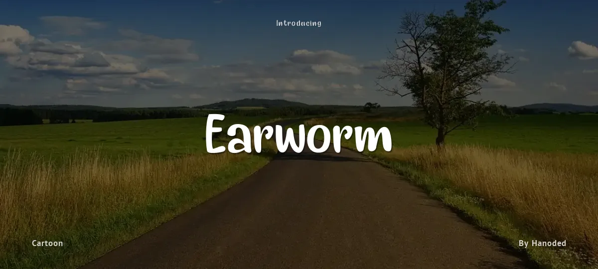 Earworm font preview