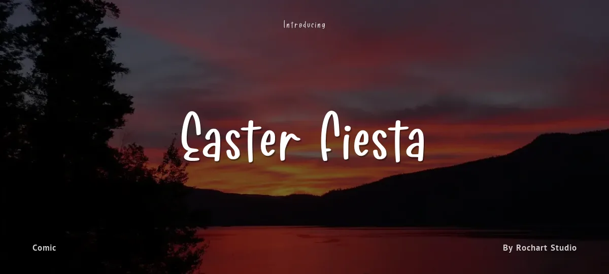 Easter Fiesta font preview