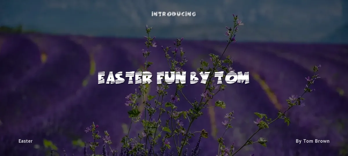 Easter Fun by Tom font preview