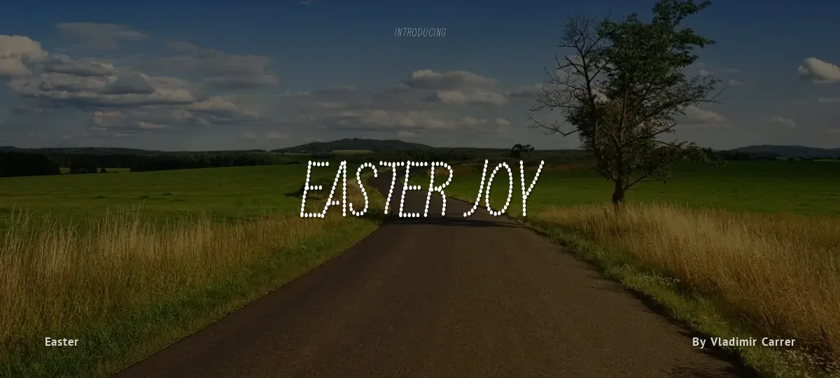 Easter Joy font preview