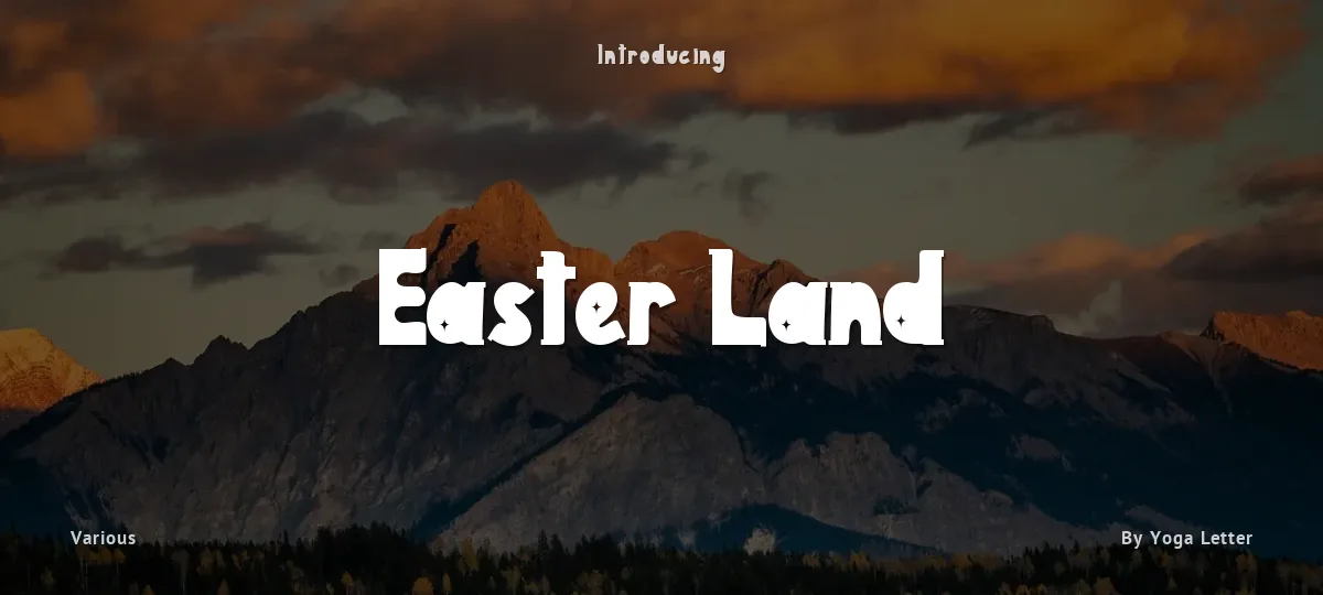 Easter Land font preview