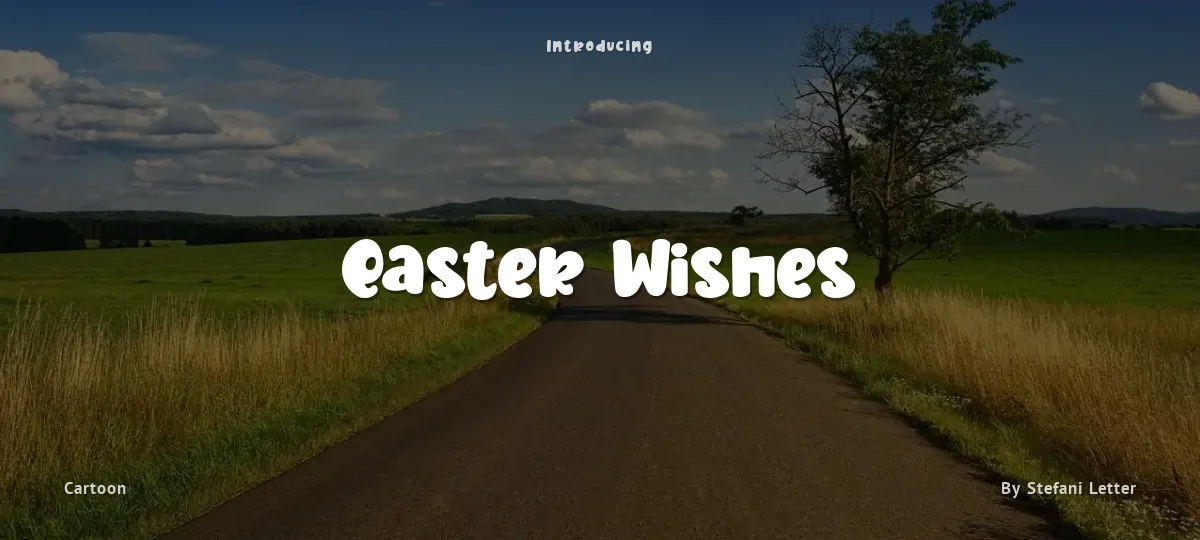 Easter Wishes font preview