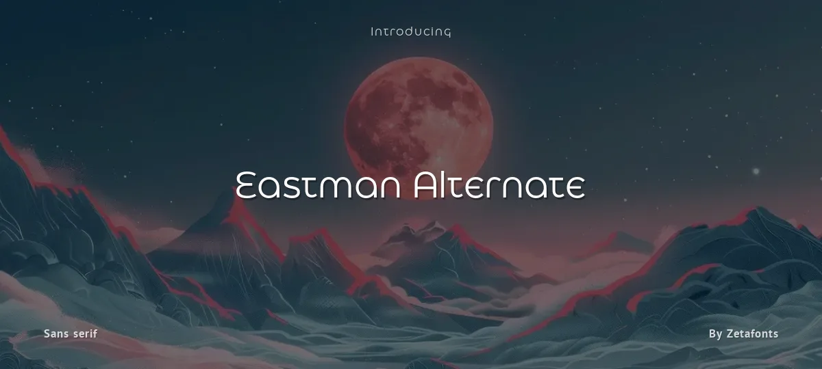 Eastman Alternate font preview