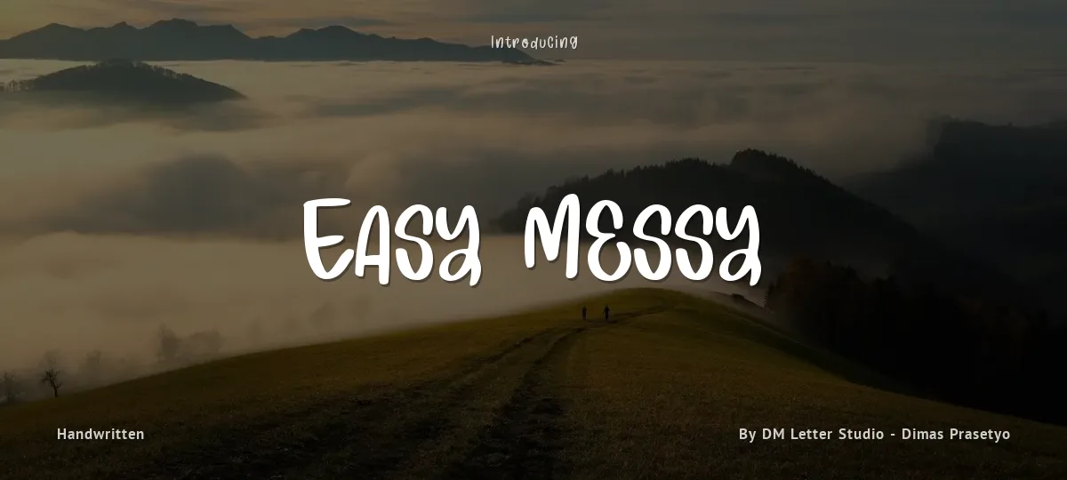 Easy Messy font preview