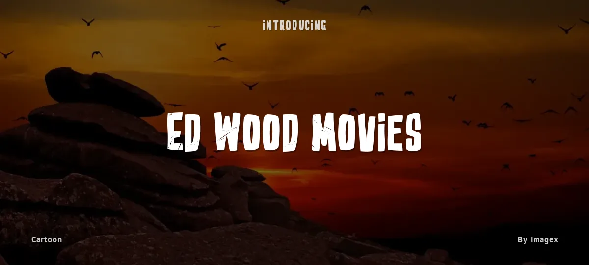 Ed Wood Movies font preview
