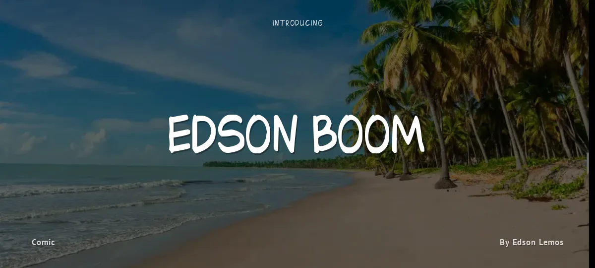Edson Boom font preview