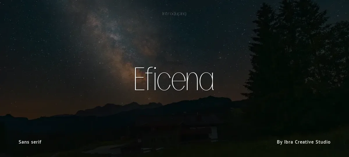 Eficena font preview