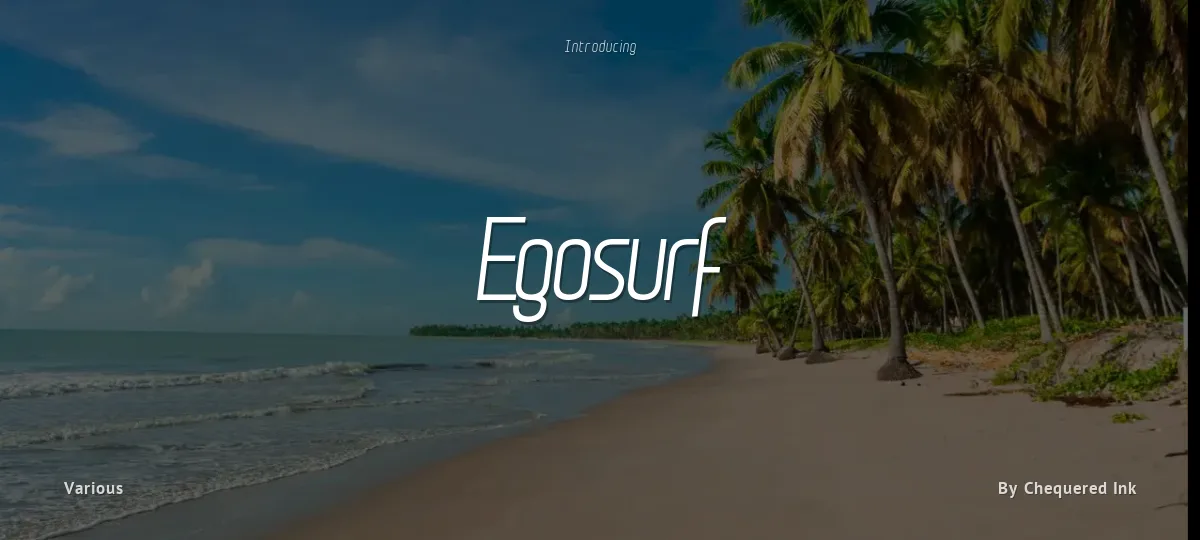 Egosurf font preview