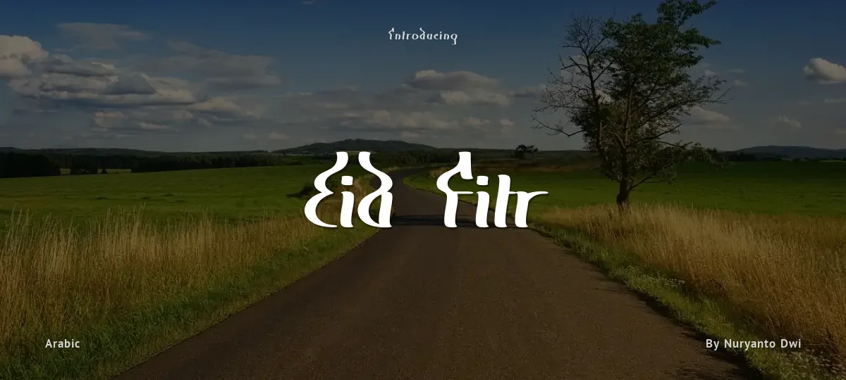 Eid Fitr font preview