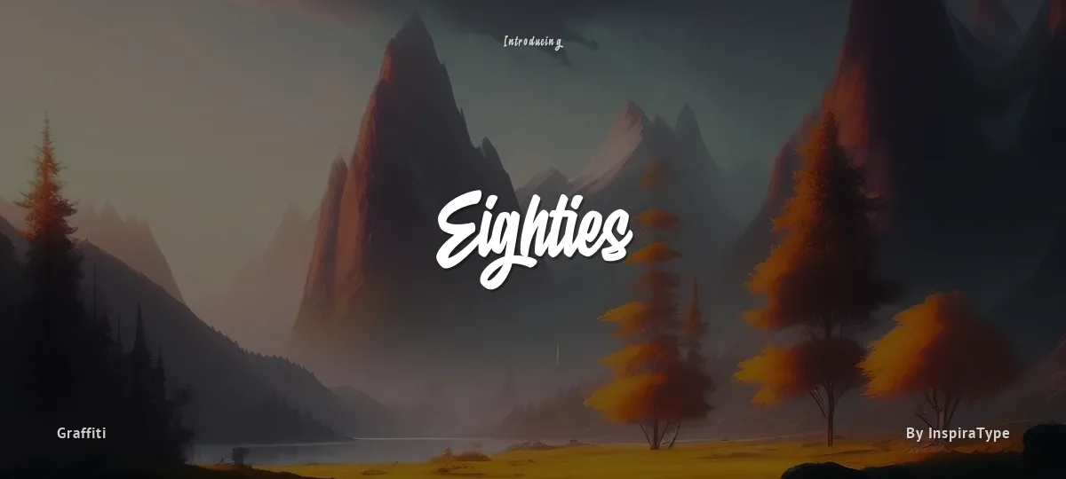 Eighties font preview