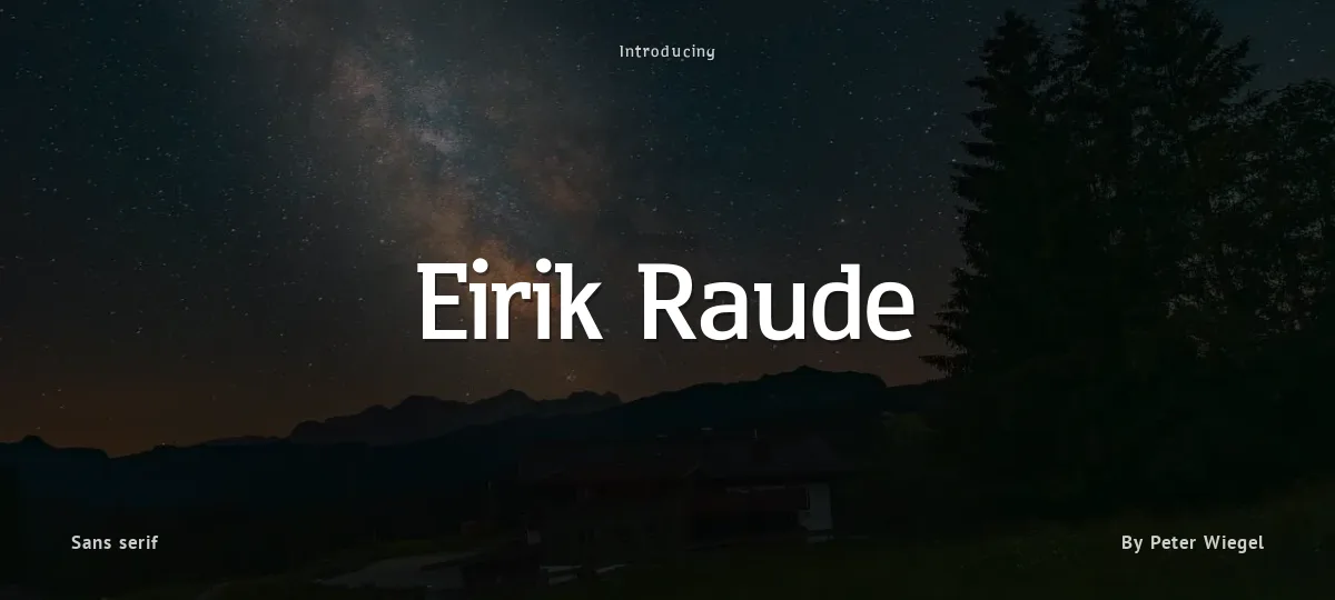 Eirik Raude font preview