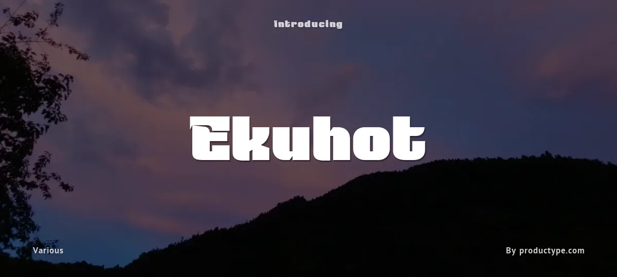 Ekuhot font preview