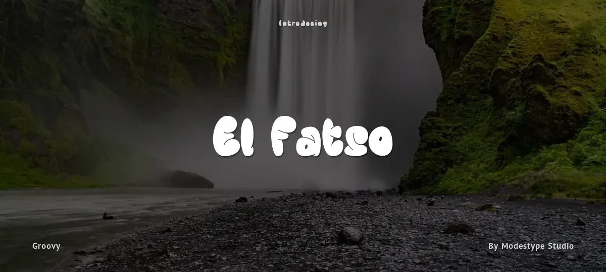 El Fatso font preview