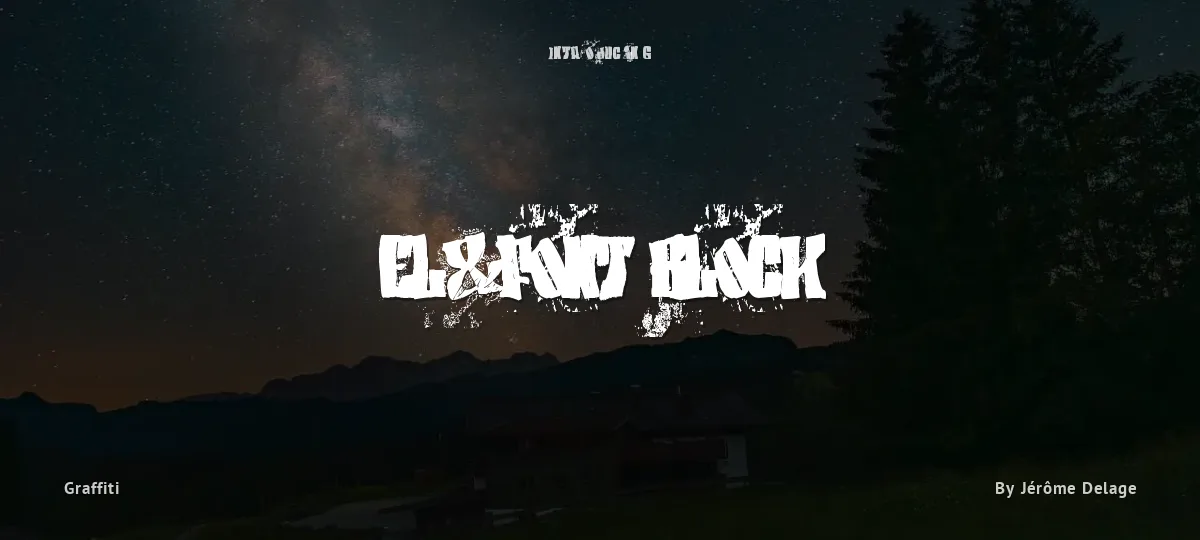 El&Font Block font preview