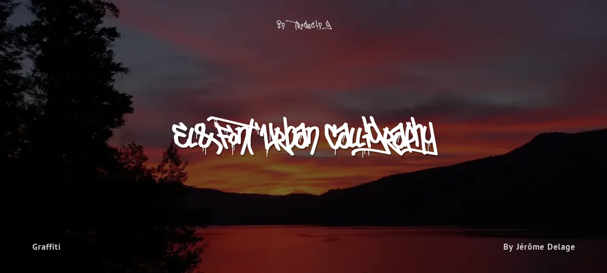 El&Font Urban Calligraphy font preview
