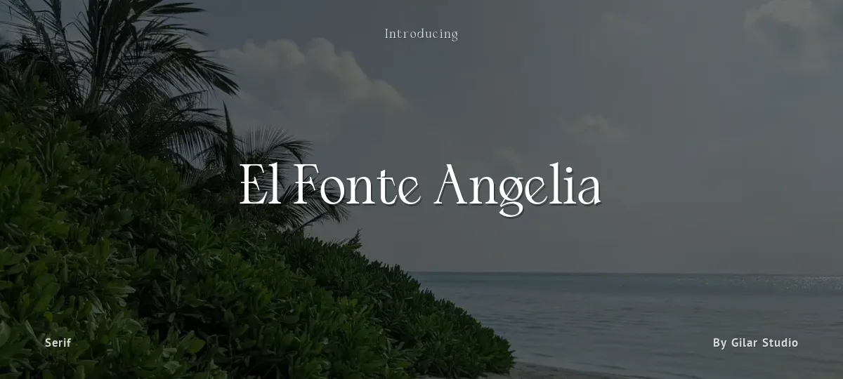 El Fonte Angelia font preview