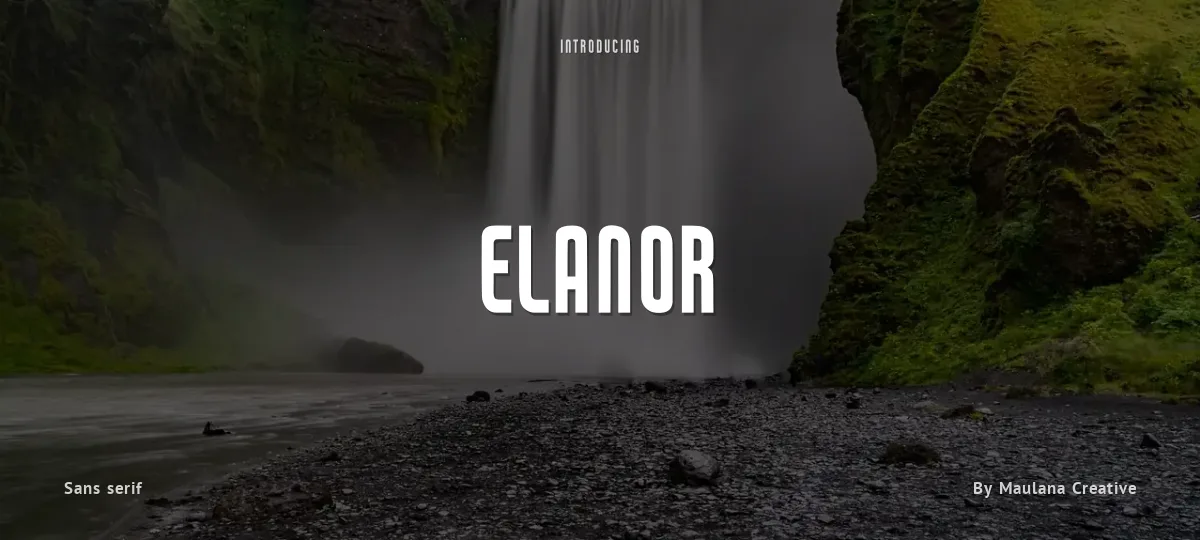 Elanor font preview