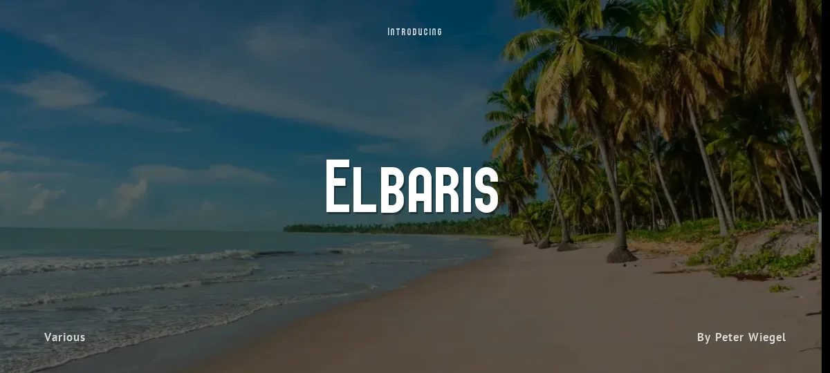 Elbaris font preview