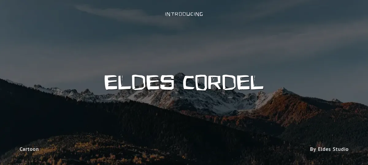 Eldes Cordel font preview