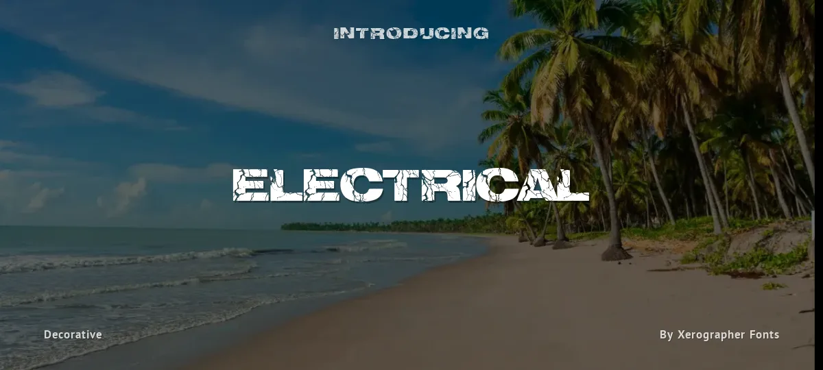 Electrical font preview