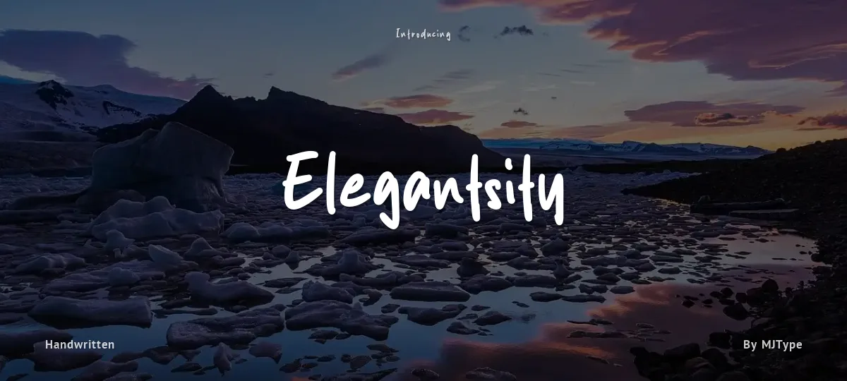 Elegantsity font preview