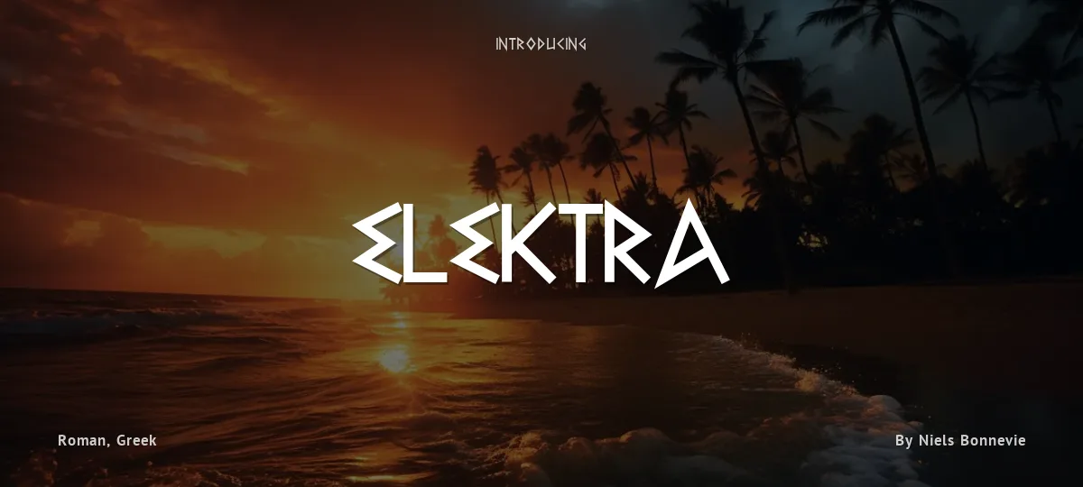 Elektra font preview