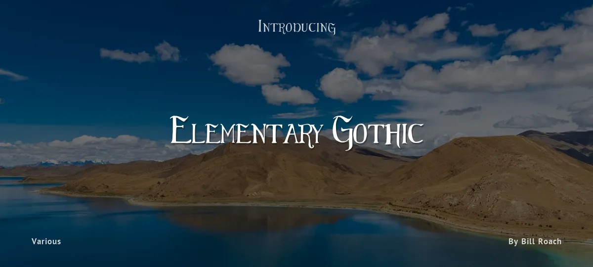 Elementary Gothic font preview