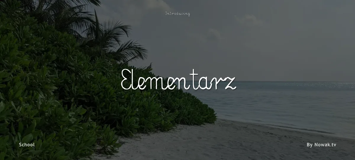 Elementarz font preview