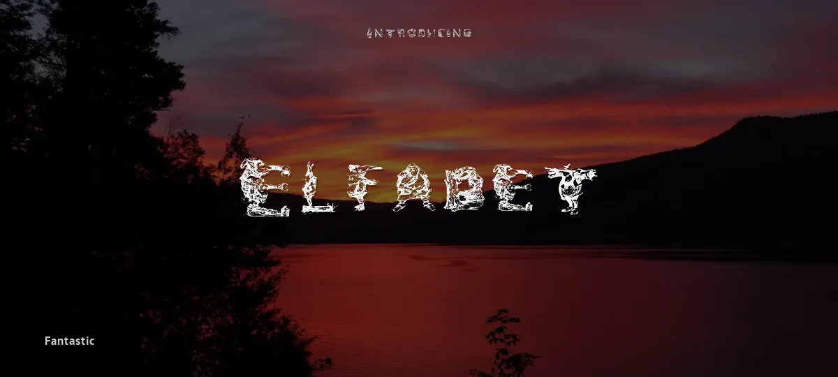 Elfabet font preview