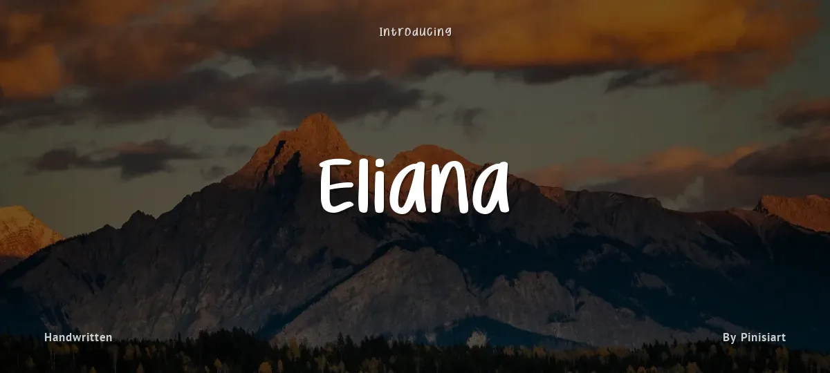 Eliana font preview