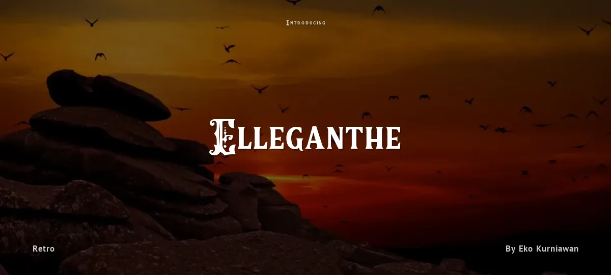 Elleganthe font preview
