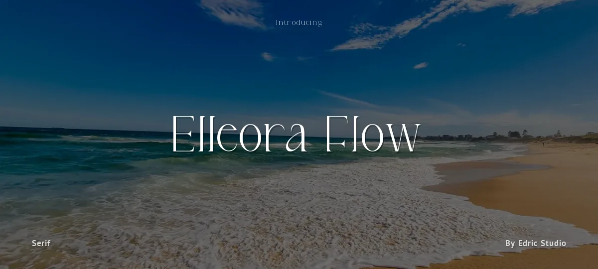 Elleora Flow font preview