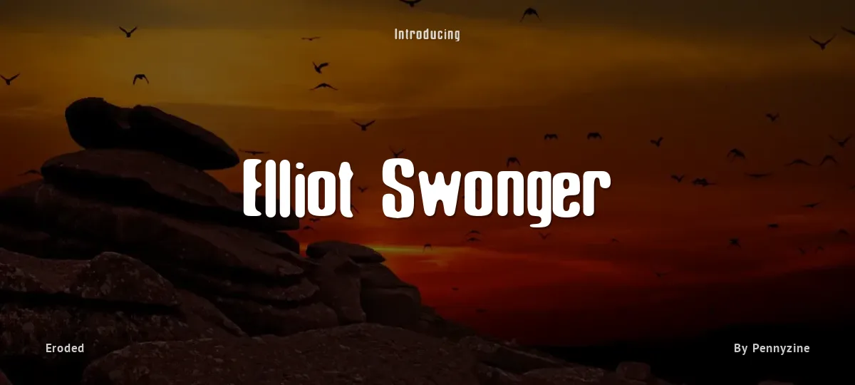 Elliot Swonger font preview