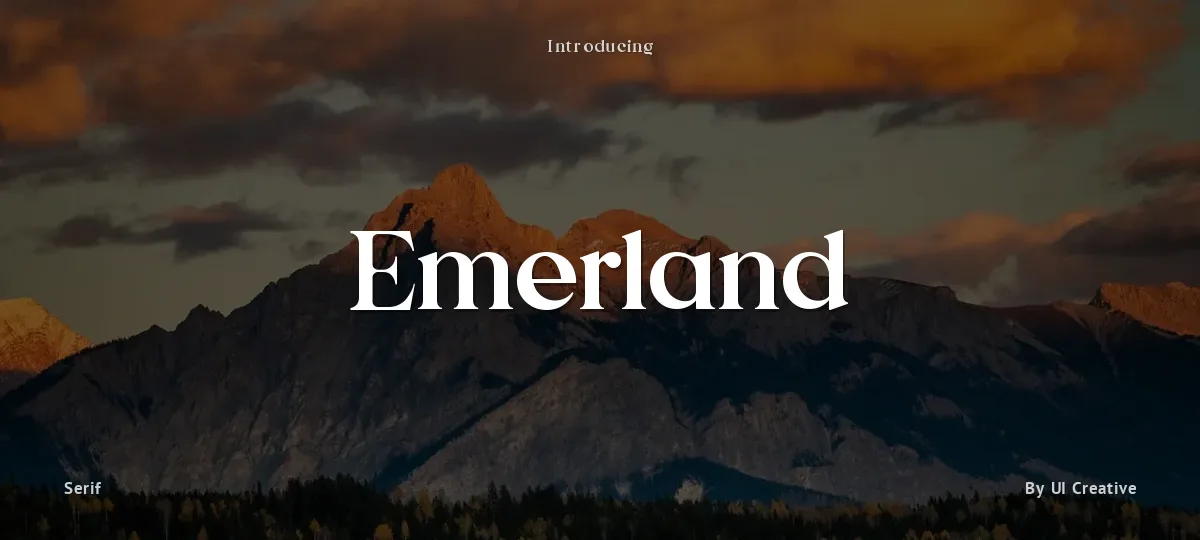 Emerland font preview