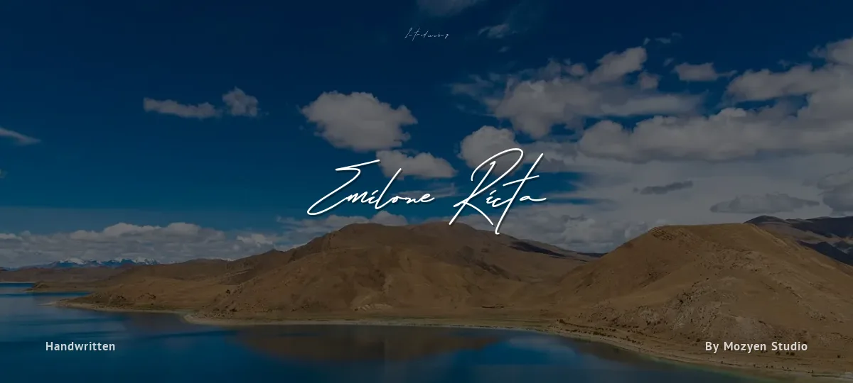 Emilone Ricta font preview
