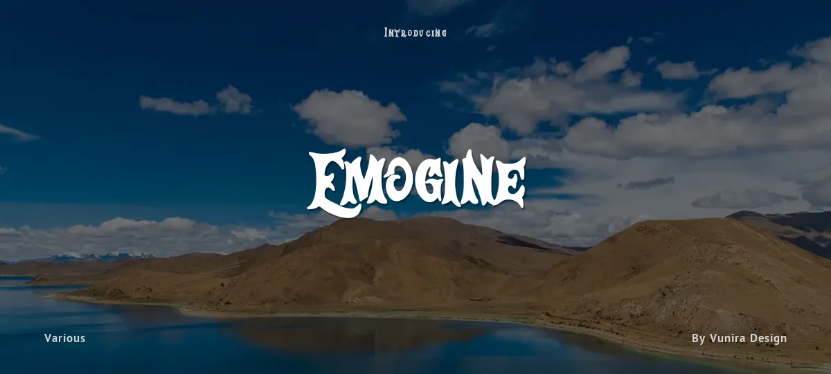Emogine font preview