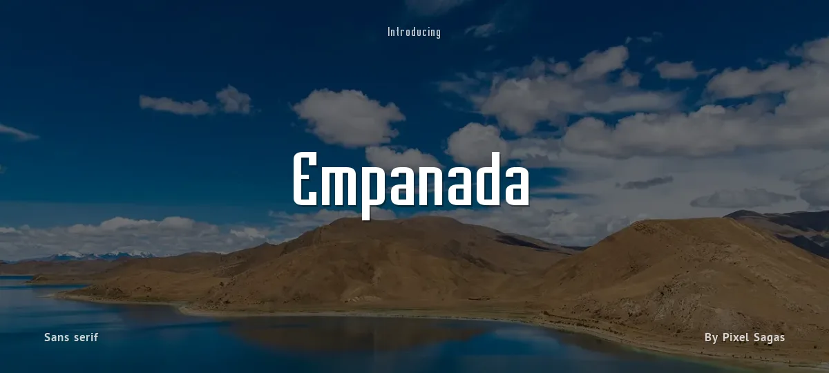 Empanada font preview