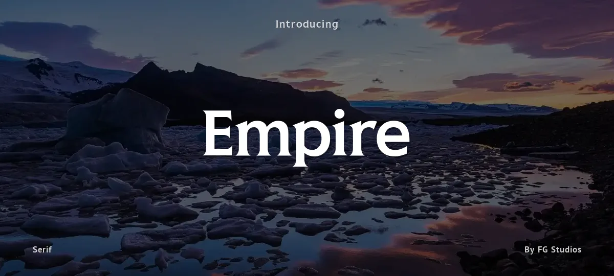 Empire font preview