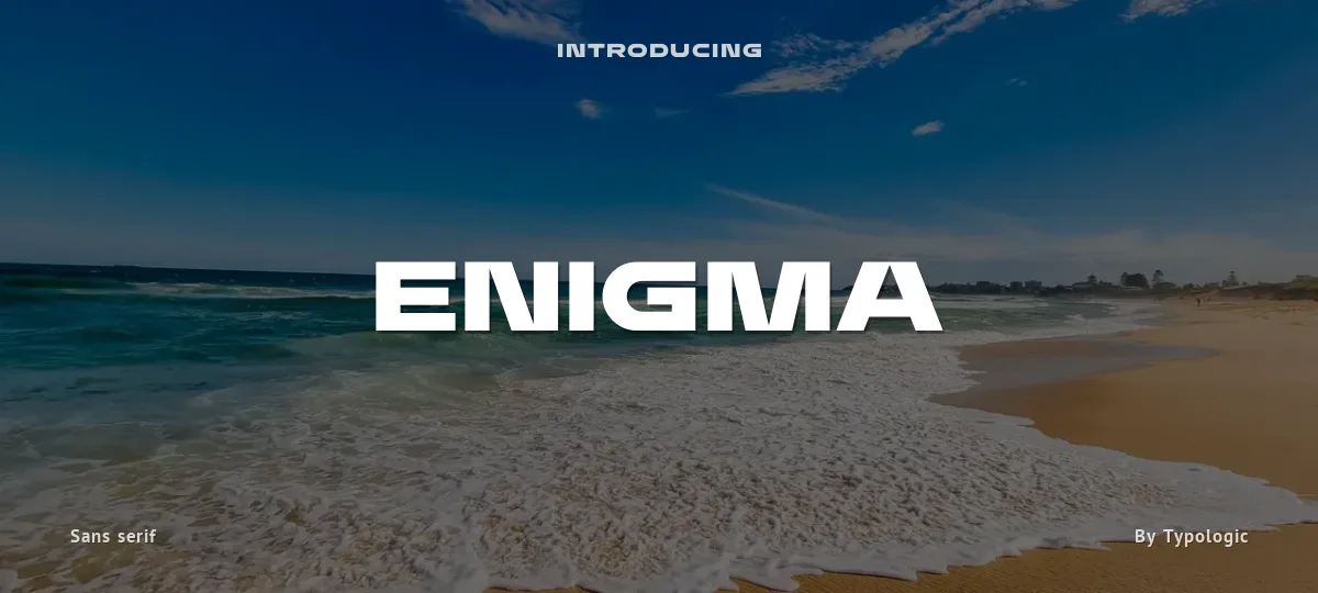 Enigma font preview