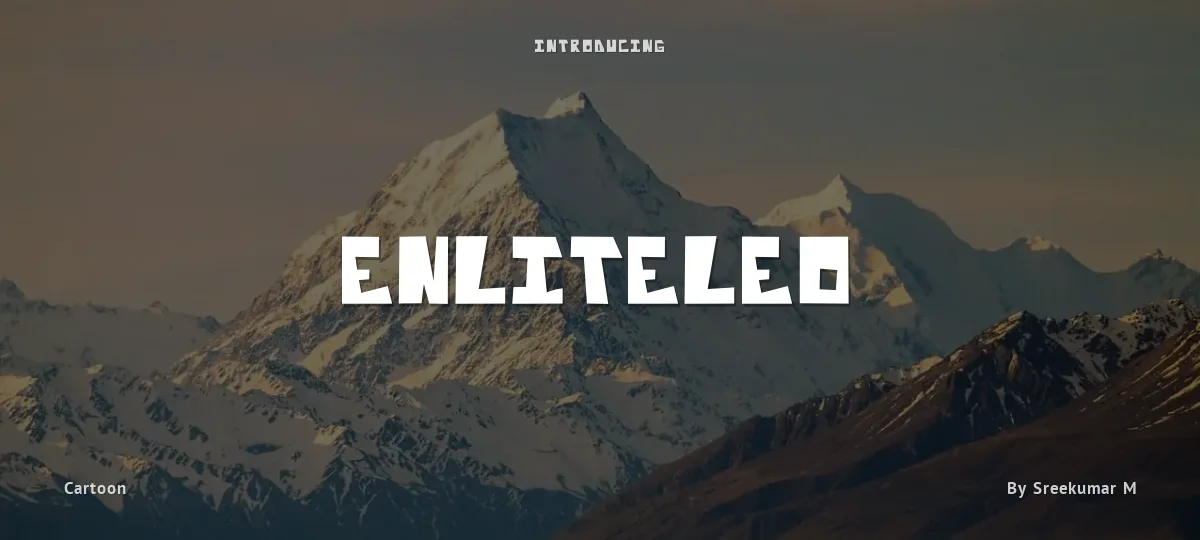 Enliteleo font preview