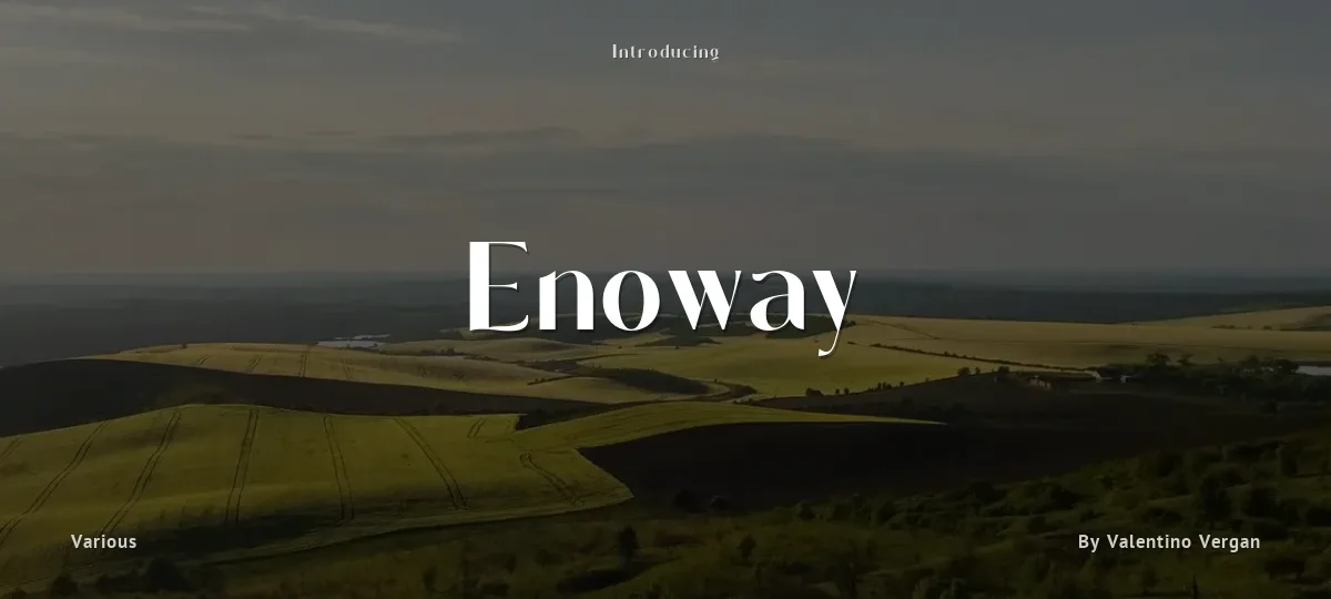 Enoway font preview