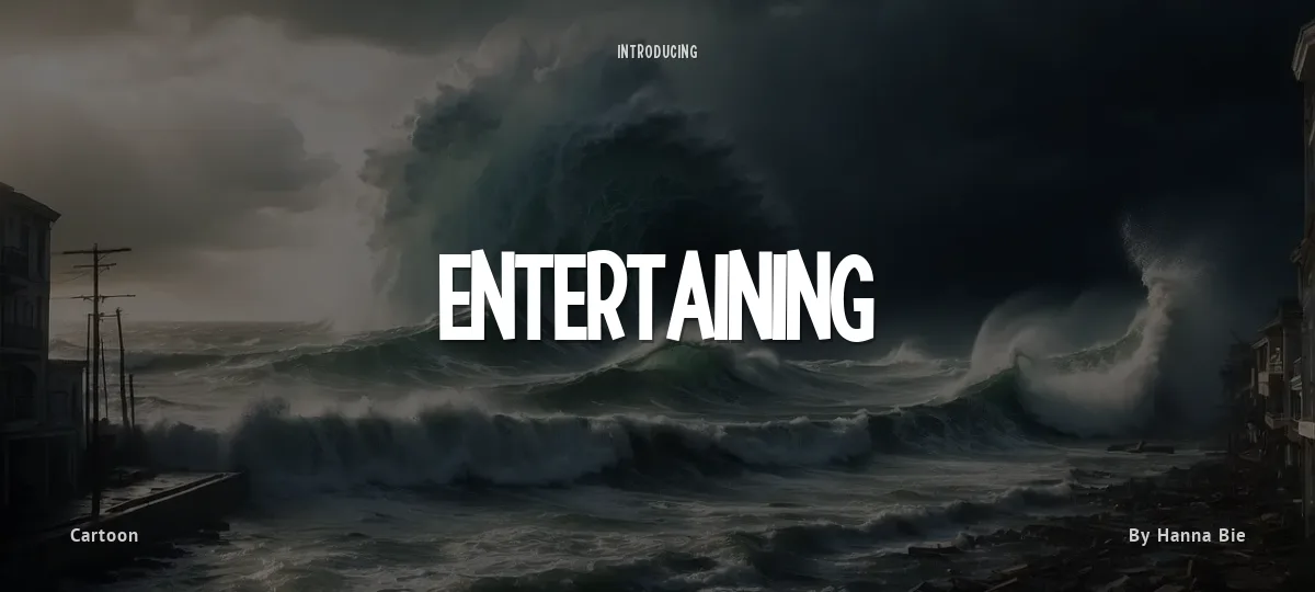 Entertaining font preview