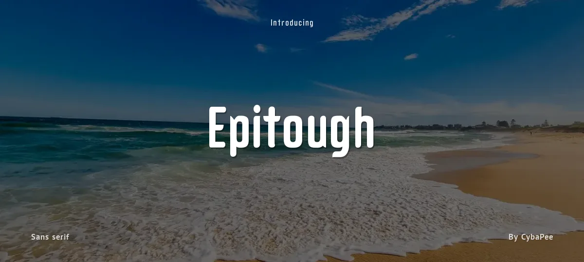 Epitough font preview