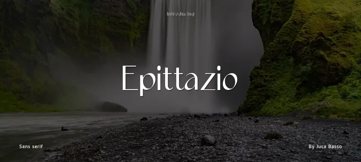 Epittazio font preview