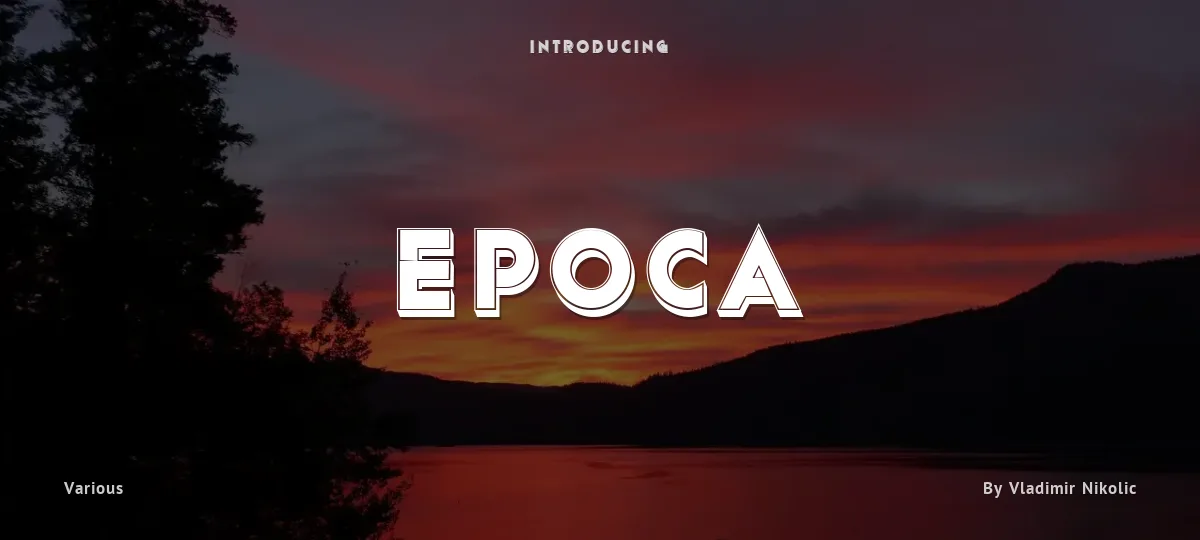 Epoca font preview