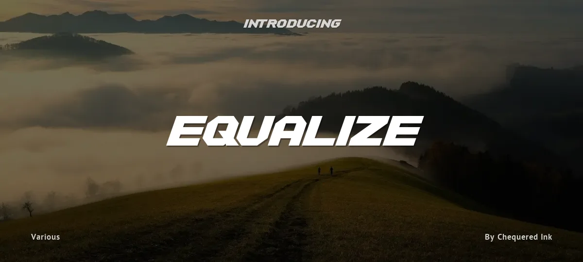 Equalize font preview