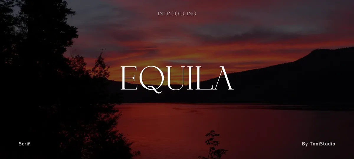 Equila font preview