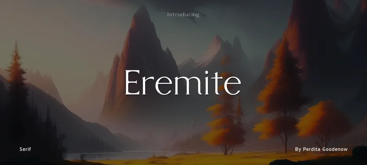 Eremite font preview