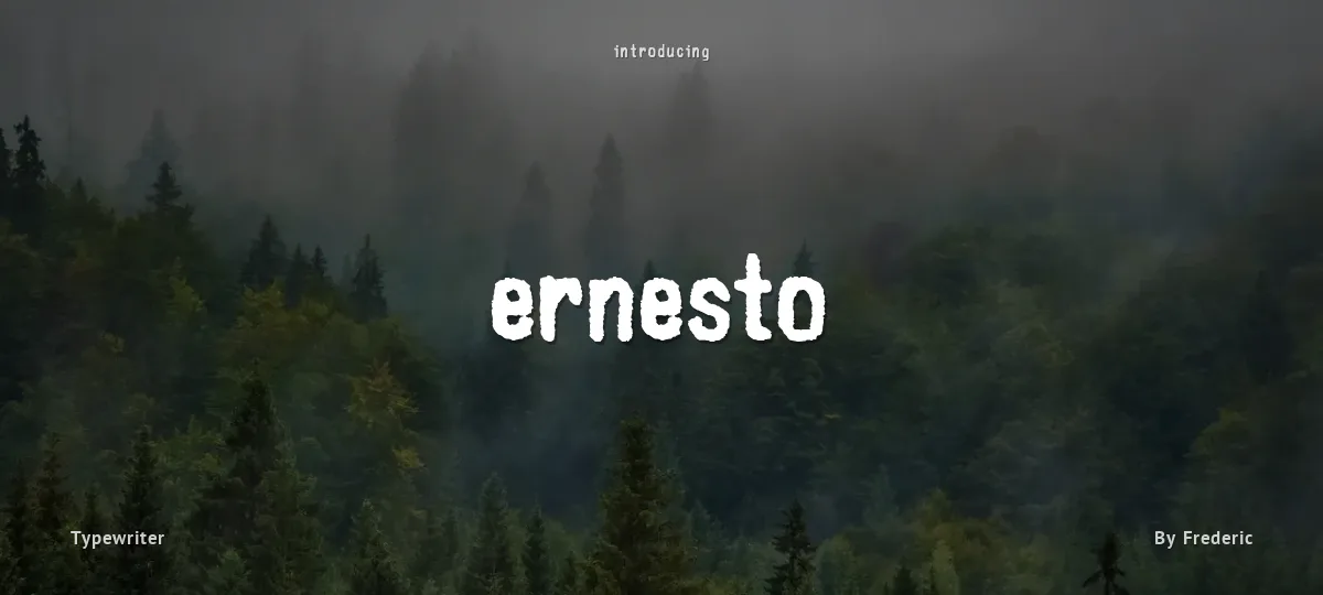 Ernesto font preview